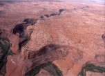 Escalante River gorge at the bottom; Harris Wash entering above from the left. Lamont Crabtree Photo